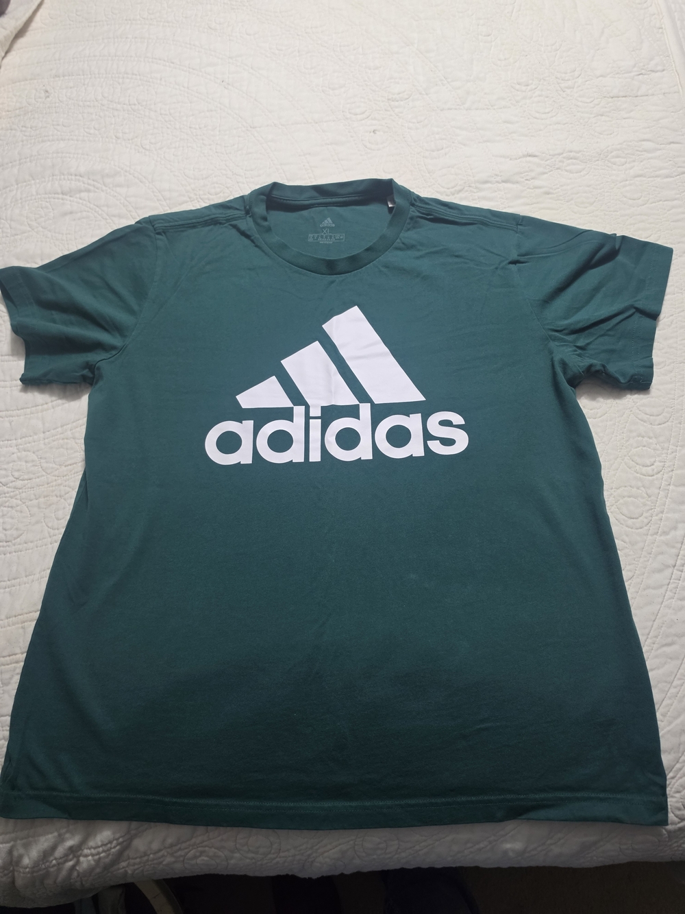 adidas Teal Green Logo Short Sleeve Tee
